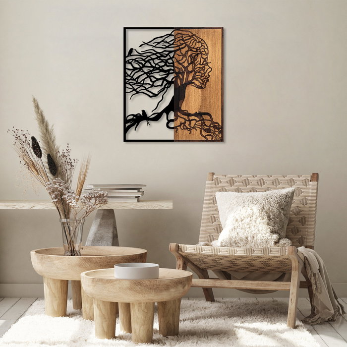 Wallity Tree Woman - 290 Escultura de pared Negro y Nogal Wallity Tree Woman - 290 Escultura de pared Negro y Nogal